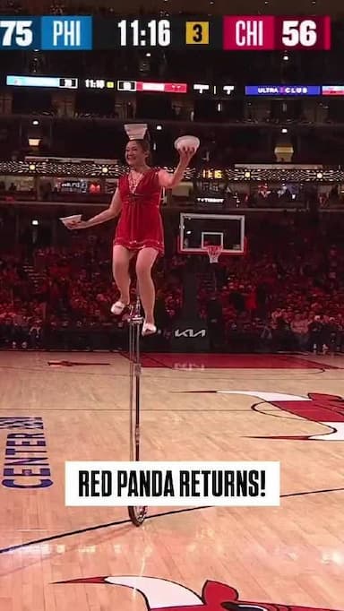 牛蓉复出首秀NBA中场秀